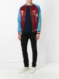 colour block bomber jacket
