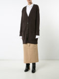 ribbed detail cardigan 