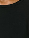 short-sleeve raw hemmed T-shirt