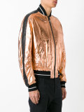 metallic bomber jacket