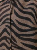 tiger print sheer blouse