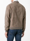 zipped bomber jacket