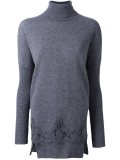 lace detail long jumper
