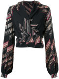 all-over print blouse