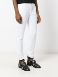zipped cuff skinny jeans
