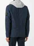 logo patch padded jacket