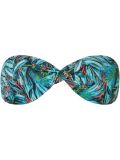 printed bandeau bikini top