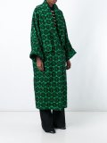 flare sleeve jacquard coat