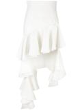 ruffled asymmetric skirt 