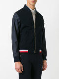 mix media baseball jacket 