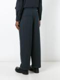 bum pocket wide-leg trousers