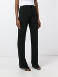 high-waist flared trousers