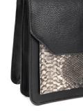 snakeskin detail shoulder bag