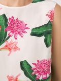 sleeveless floral blouse