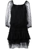 embroidered tiered dress