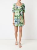 round neck printed dress