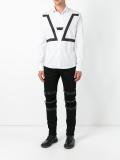 zipped detailing trousers