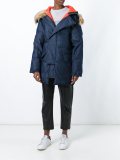 hooded padded coat 
