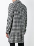 houndstooth single breasted coat
