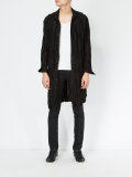 textured checkered long shirt