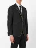 contrasting pipping blazer