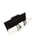 contrast detail clutch bag