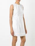 perforated detailing dress