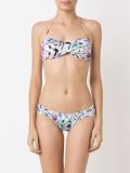 printed bandeau bikini set