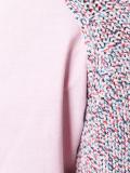 twill knit panel jumper