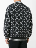square latin bomber jacket 