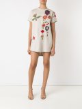 embroidered shift dress