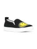 smile patch slip-on sneakers