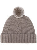 fur bobble hat 