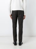 checked tailored trousers