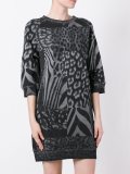 animal print short dress