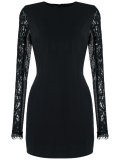 lace sleeves fitted dress