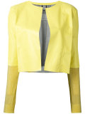 cropped open jacket