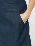A-line denim skirt