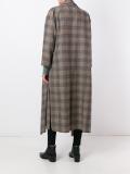 glen plaid cardi-coat