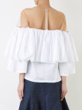 ruffled off shoulder blouse 