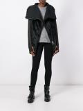 zipped fur jacket 