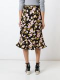 flower print A-line skirt 
