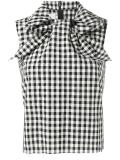 sleeveless gingham top 