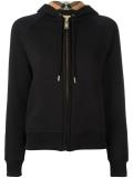 'House Check' zipped sweatshirt