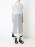 big mesh long dress