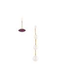 'Pearl & Ruby Lips' earrings