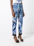 nature print cropped trousers