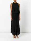 studded trim flared dress 