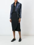 suspender midi skirt