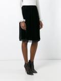 velvet pencil skirt
